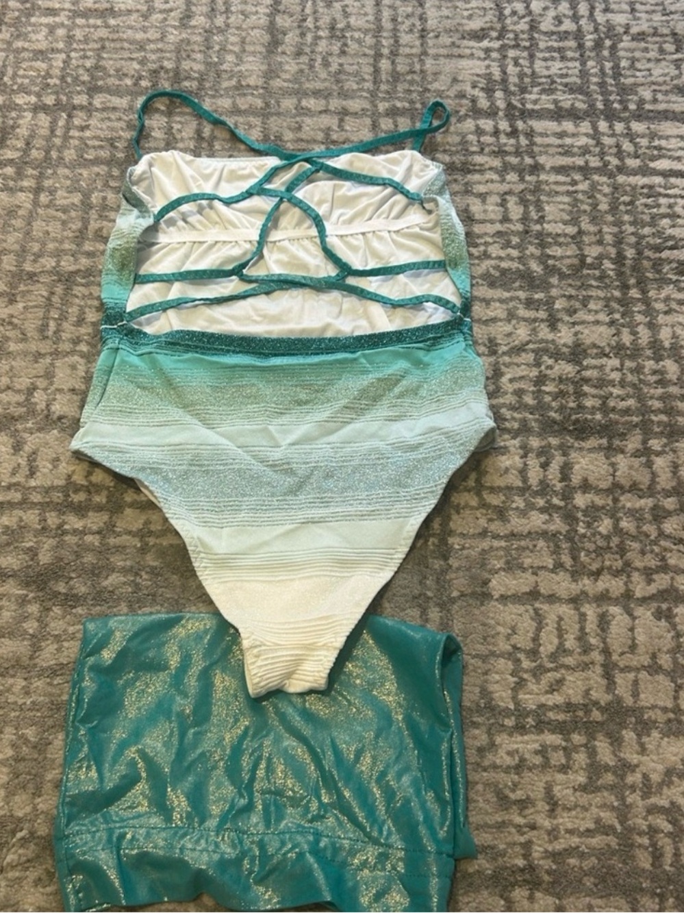 Missoni Teal & Aqua Ombre One-Piece Swimsuit - Picture 3 of 7